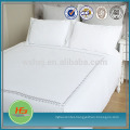 Embroidered Percale Bleach White Hotel Duvet Cover